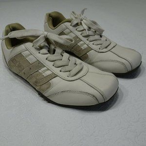 Perry Ellis America Size 9.5 Leather NADLE Lace Casual Sneakers